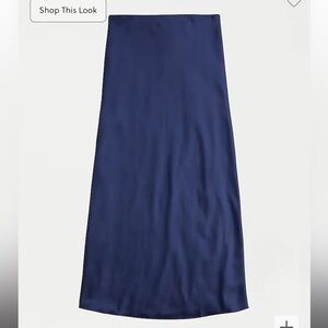 J. Crew Navy Midi Skirt